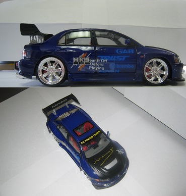 Limited Edition 2003 Lancer EVO 8 Mini Violet/Blue Car **ONLY 1 LEFT AVAILABLE!**