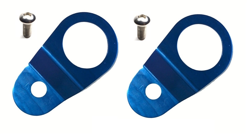 Torque Solution Solution Radiator Mount Combo with Inserts (Blue) for EVO 8/9