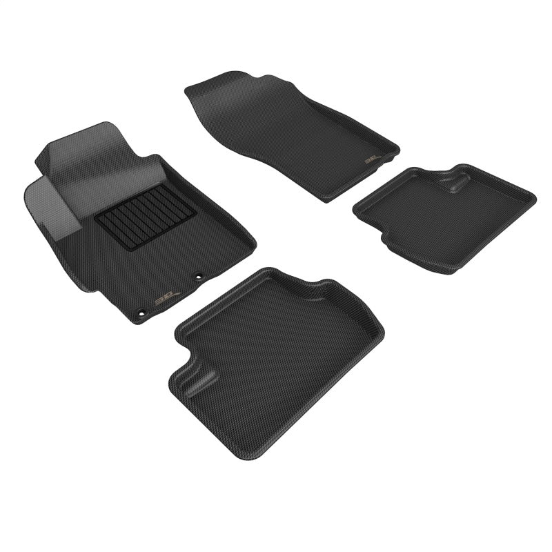 3D MAXpider Kagu 1st 2nd Row - Floor Mat Set (Black) for EVO X