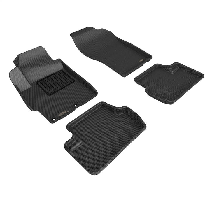 3D MAXpider Kagu 1st 2nd Row - Floor Mat Set (Black) for EVO X