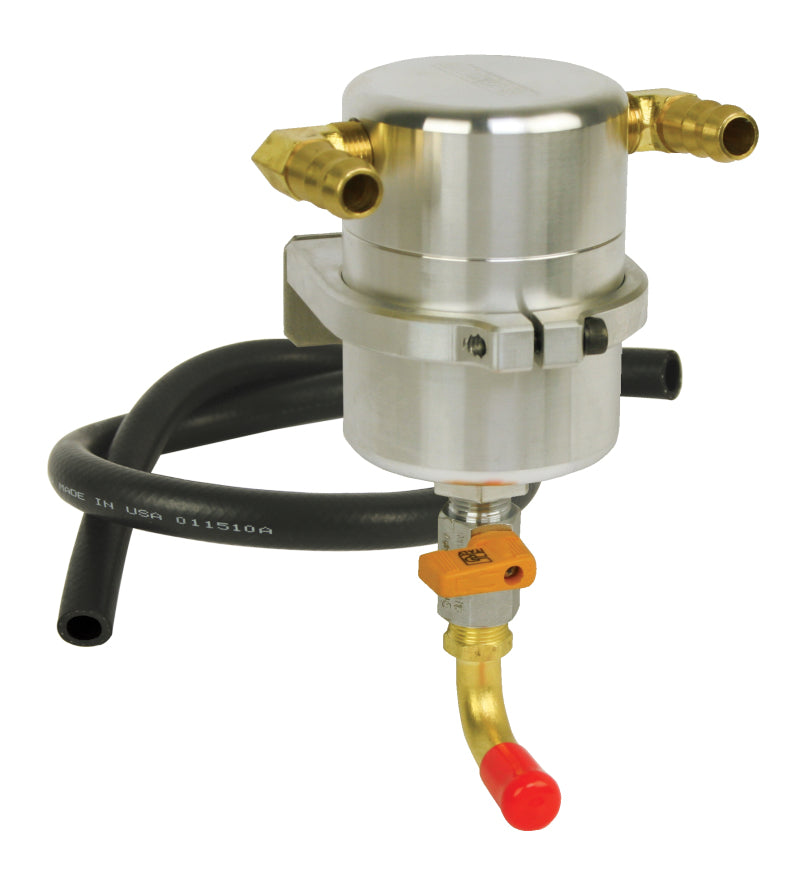 Moroso Air/Oil Separator Catch Can - Billet Aluminum for EVO X