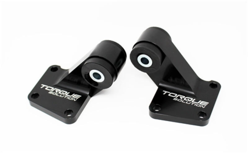 Torque Solution Solution Billet Rear Differential Mounts - Black for EVO 8/9