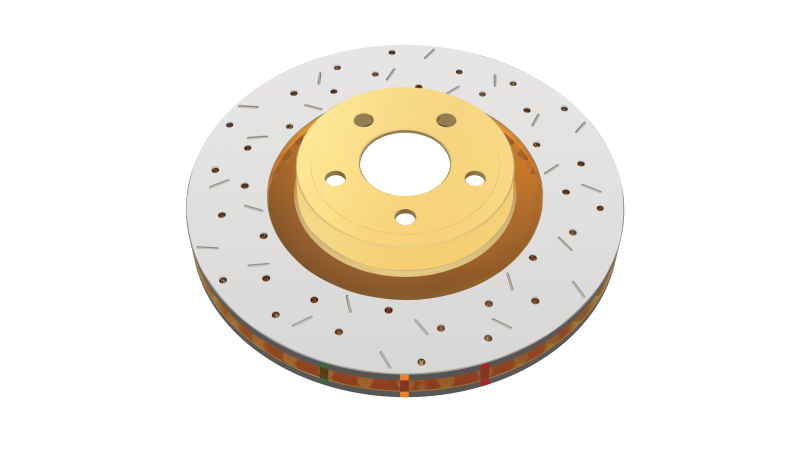 DBA Rear 4000 Series Drilled & Slotted Rotor for EVO 8