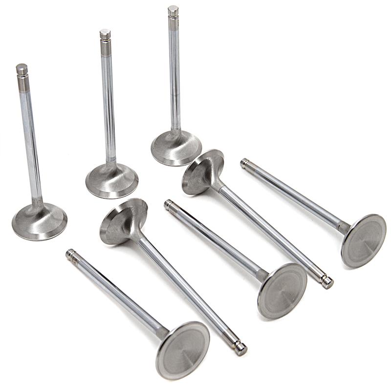 GSC Power Division 4G63T 34mm Dia (STD) Chrome Polished Intake Valve - Set of 8 for EVO 9