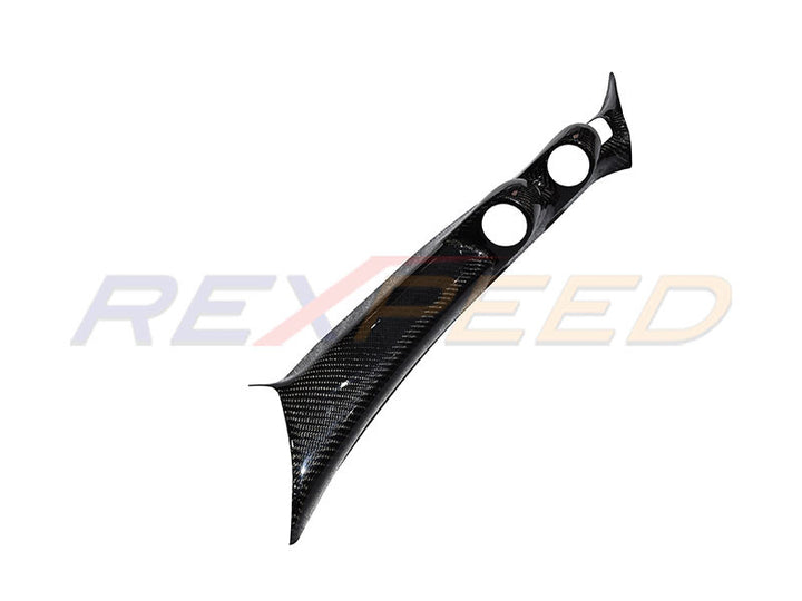 Rexpeed Carbon Fiber Double Pillar Gauge Pod LHD - EVO 8/9