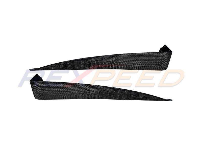 Rexpeed V-Style Carbon Fiber Side Spats Non-Aero - EVO X