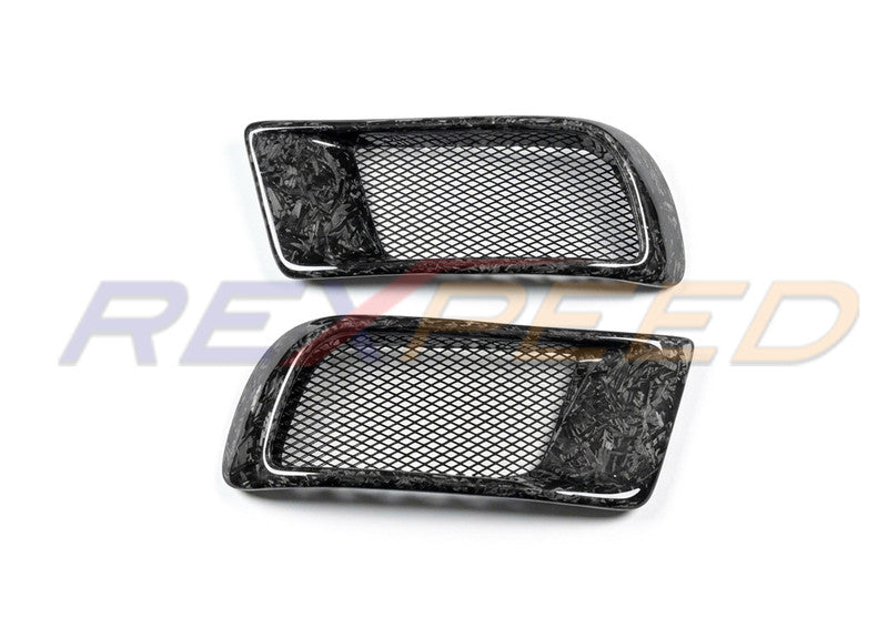 Rexpeed Forged Carbon Front Bumper Ducts - EVO X