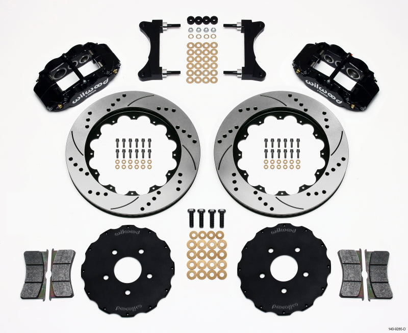 Wilwood Narrow Superlite 6R Front Hat Kit 14.00in Drilled for EVO 8