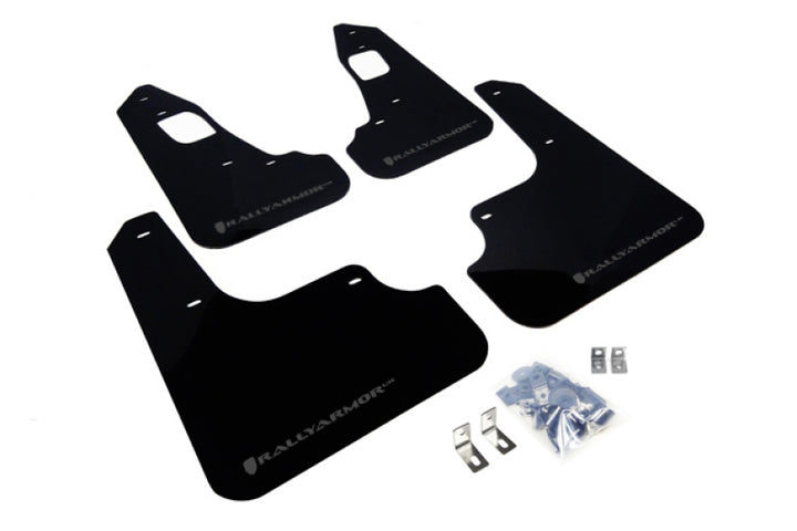 Rally Armor Black UR Mud Flap w/ Grey Logo for EVO X