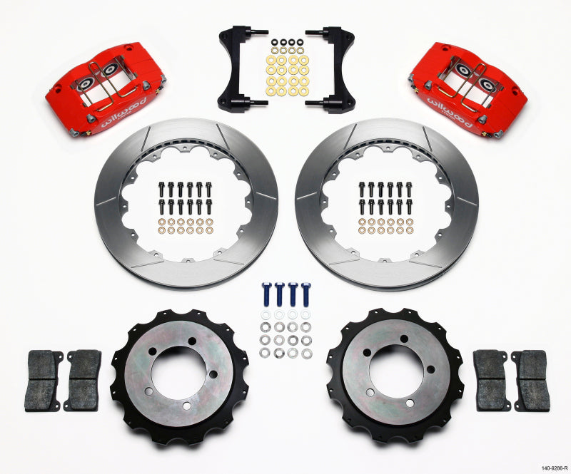Wilwood Dynapro Radial Rear Kit 13.00in Red for EVO 8
