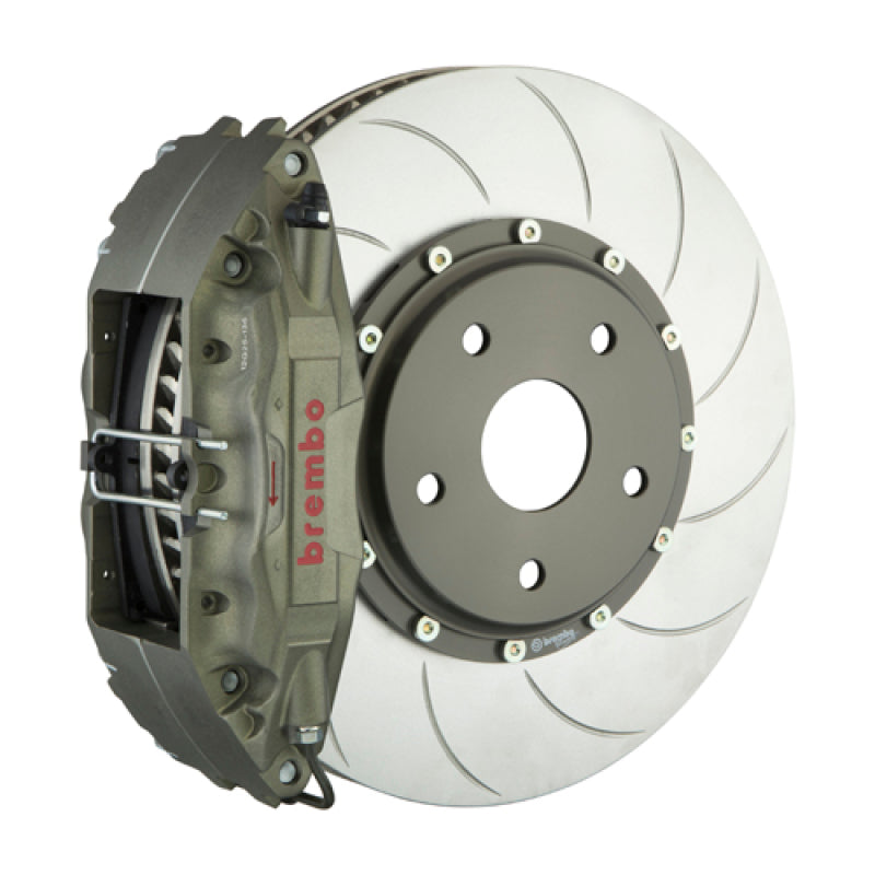Brembo PISTA Front Race BBK 4 Piston Cast 2pc 328 x35x6 4a 2pc Rotor T5-Clear HA for EVO 8/9