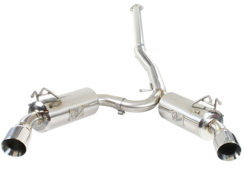 aFe Takeda Exhaust 304SS Dual Cat-Back w/ Polished Tips L4 2.0L Turbo for EVO X