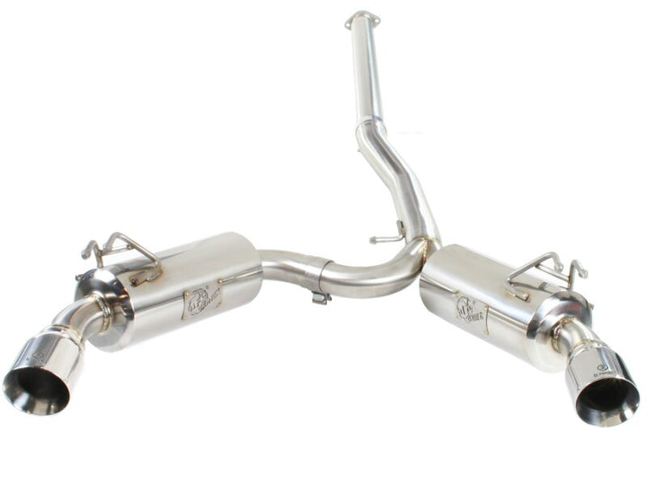 aFe Takeda Exhaust 304SS Dual Cat-Back w/ Polished Tips L4 2.0L Turbo for EVO X