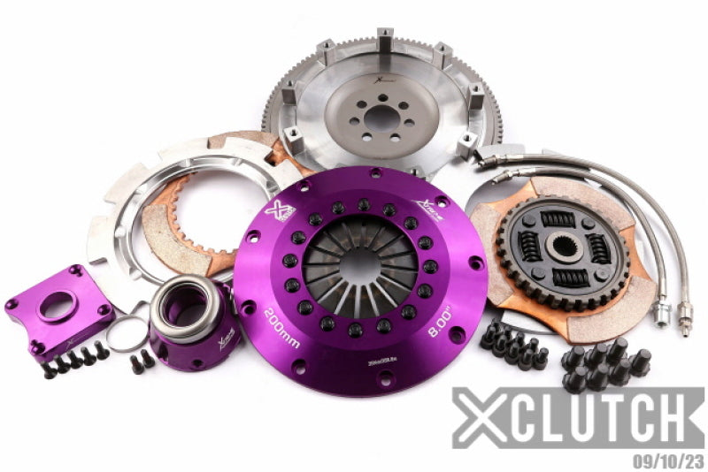 XCLUTCH 2.0L 8in Twin Sprung Ceramic Clutch Kit for EVO X