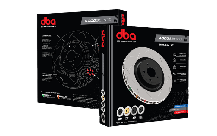 DBA Front 4000 Series Drilled Wavey Rotor for EVO 8