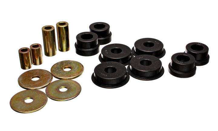 Energy Suspension Black Rear Differential / Mustache Bar Bushing Set for EVO 8