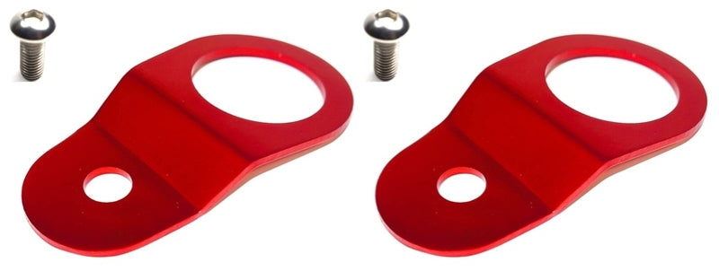 Torque Solution Solution Radiator Mount Combo (RED) for EVO 8/9
