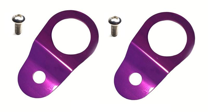 Torque Solution Solution Radiator Mount Combo with Inserts (Purple) for EVO 8/9