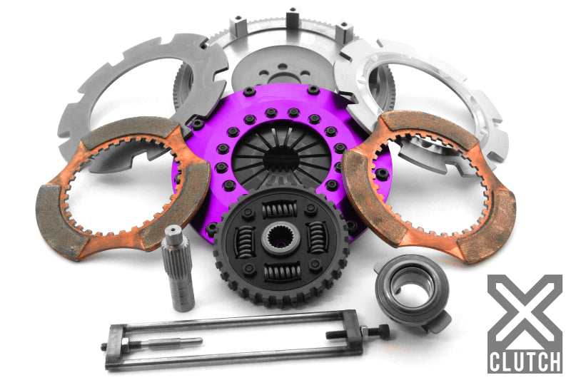 XCLUTCH 2.0L 8in Twin Sprung Ceramic Clutch Kit for EVO X