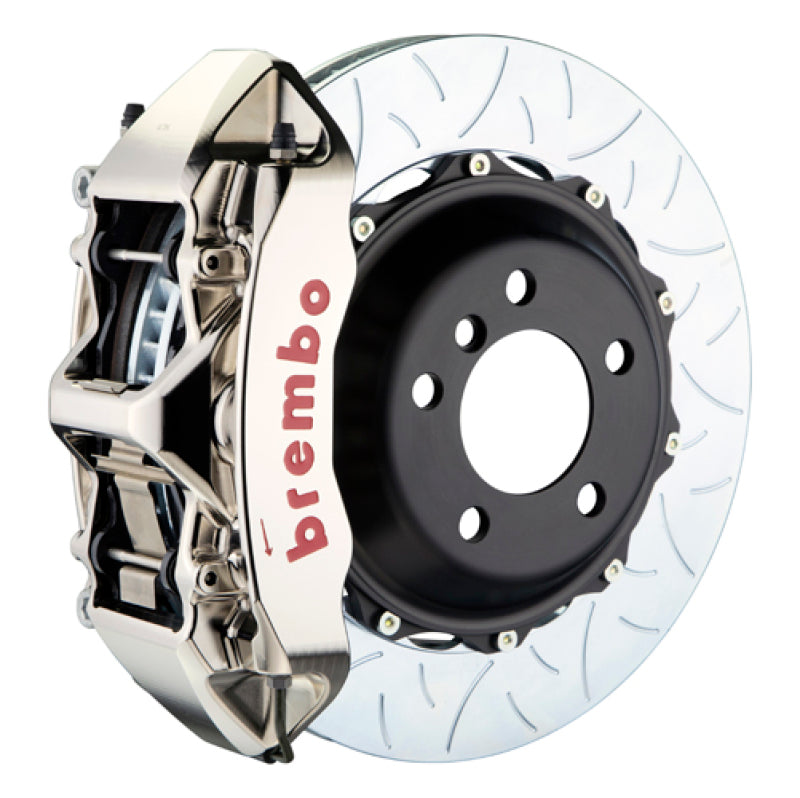 Brembo Front GTR BBK 6 Piston Billet 380x32 2pc Rotor Slotted Type3- Nickel for EVO X