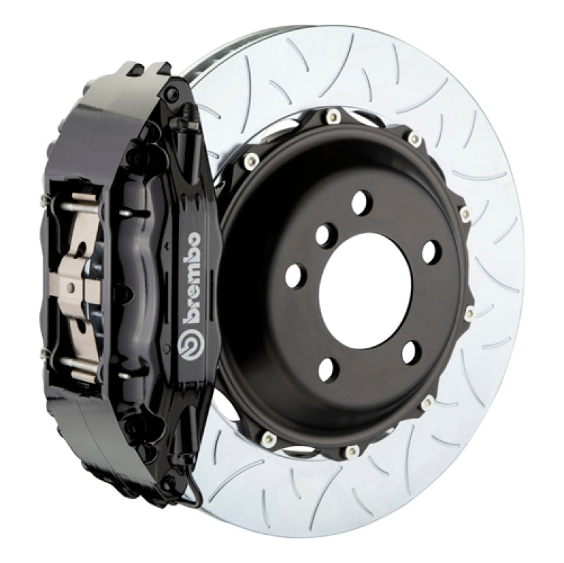 Brembo IXFront GT BBK 4 Piston Cast 2pc 355x32 2pc Rotor Slotted Type3-Black for EVO 8/9