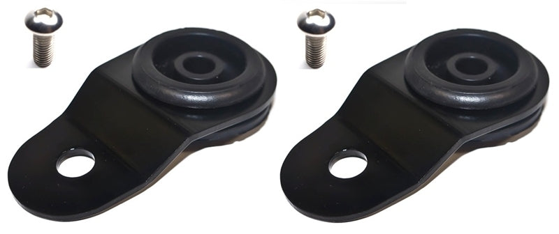 Torque Solution Solution Radiator Mount Combo with Inserts (Black) for EVO 8/9