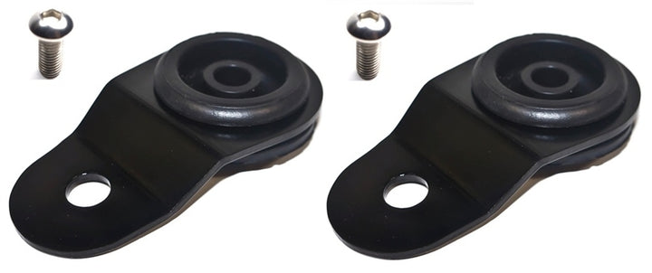 Torque Solution Solution Radiator Mount Combo with Inserts (Black) for EVO 8/9