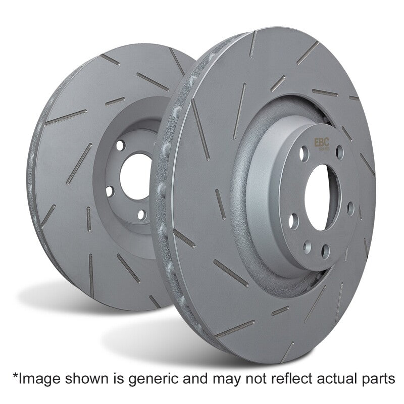 EBC 2.0 Turbo (1 piece rotor) USR Slotted Rear Rotors for EVO X