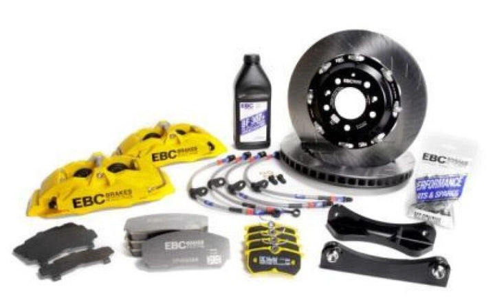 EBC Racing 2.0T Yellow Apollo-6 355mm Rotors Front Big Brake Kit for EVO X