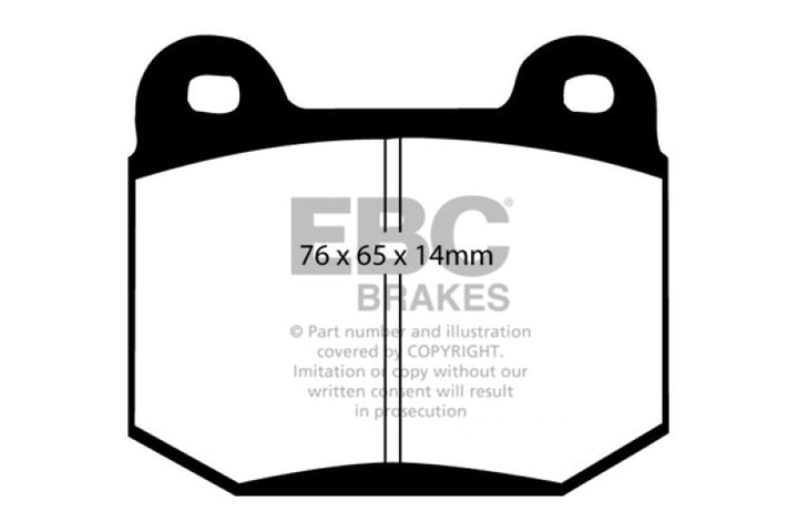 EBC 2.0 Turbo Bluestuff Rear Brake Pads for EVO 8