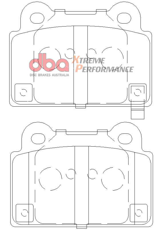 DBA XP650 Rear Brake Pads for EVO X