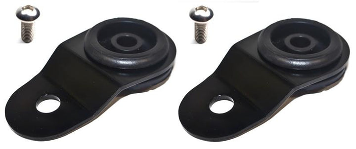 Torque Solution Solution Radiator Mount Combo with Inserts (Black) for EVO 8/9