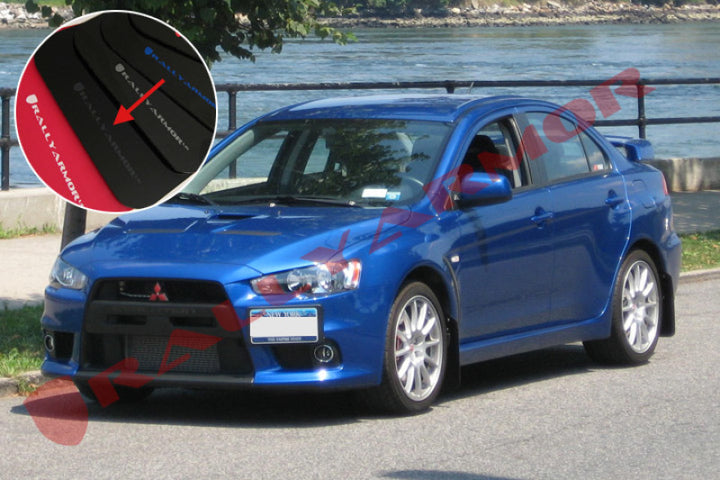 Rally Armor Black UR Mud Flap w/ Grey Logo for EVO X