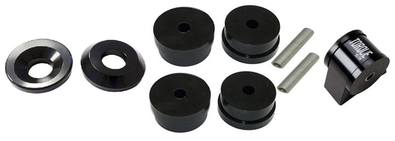 Torque Solution Solution Side/Rear Mount Inserts & Billet Front Engine Mount Combo for EVO X