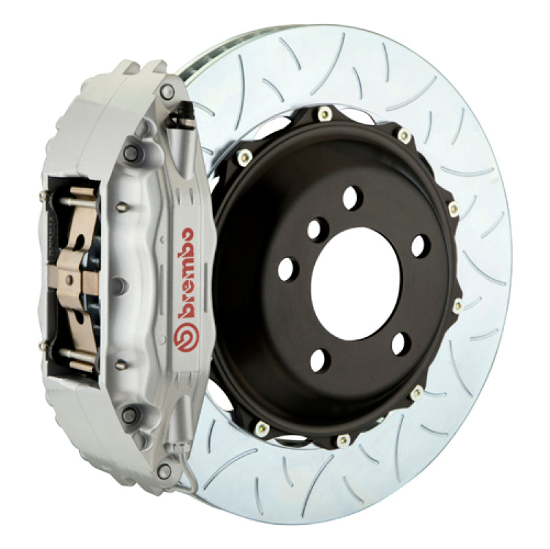Brembo IXFront GT BBK 4 Piston Cast 2pc 355x32 2pc Rotor Slotted Type3-Silver for EVO 8/9