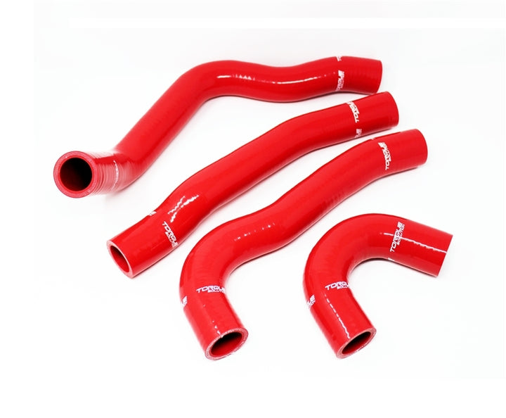 Torque Solution Solution Silicone Radiator Hose Kit - Red for EVO X