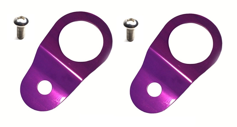Torque Solution Solution Radiator Mount Combo with Inserts (Purple) for EVO 8/9