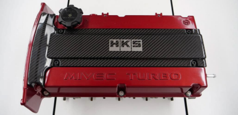 HKS CARBON PLUG COVER 4G63 ( for EVO 8/9
