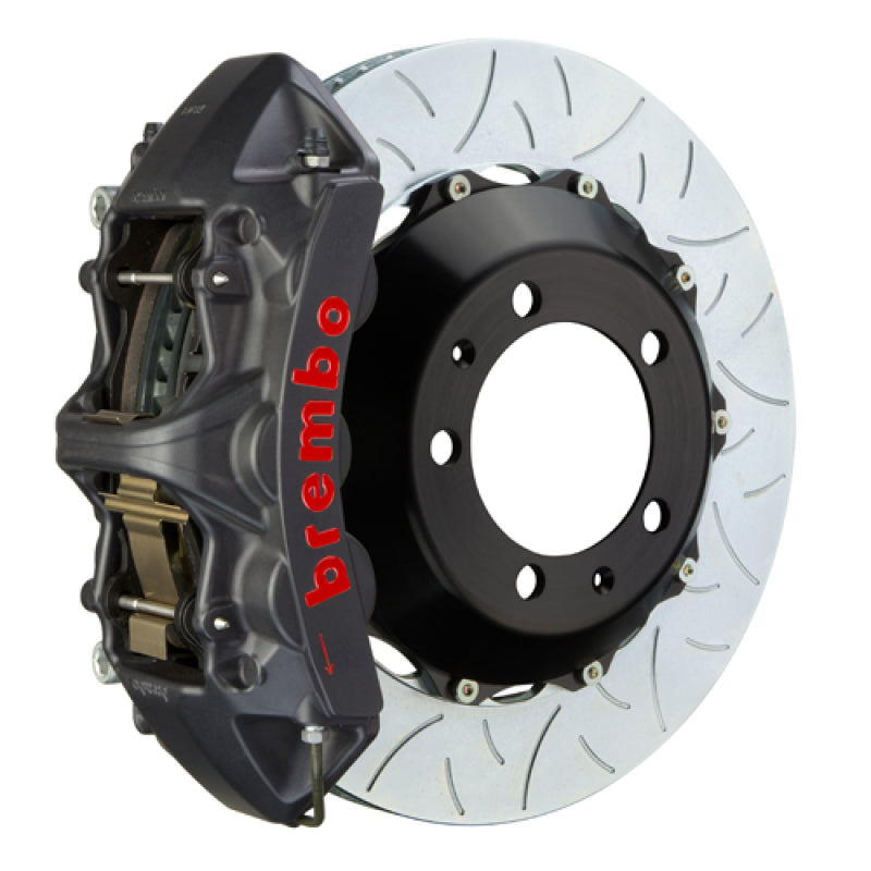 Brembo IXFront GTS BBK 6 Piston Cast 355x32 2pc Rotor Slotted Type3-Black HA for EVO 8/9