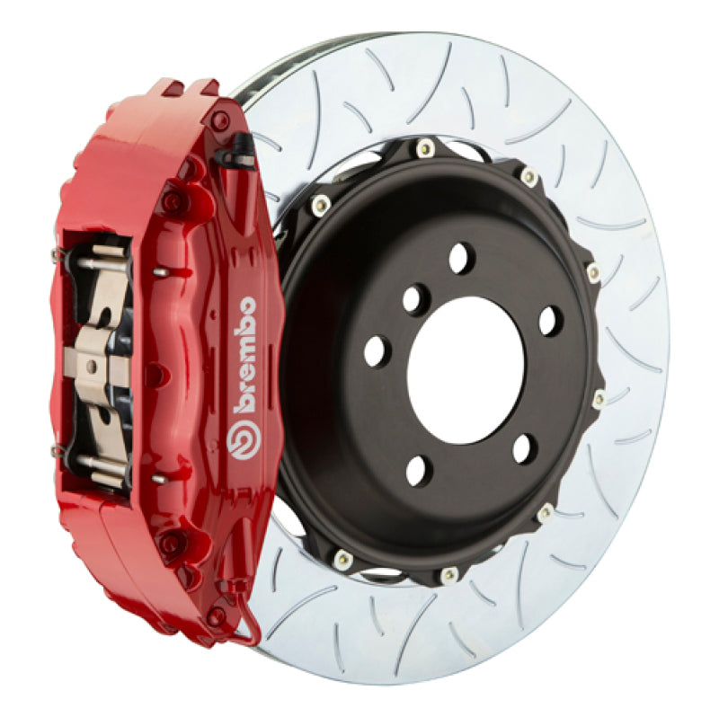 Brembo IXFront GT BBK 6 Piston Cast 355x32 2pc Rotor Slotted Type3-Red for EVO 8/9