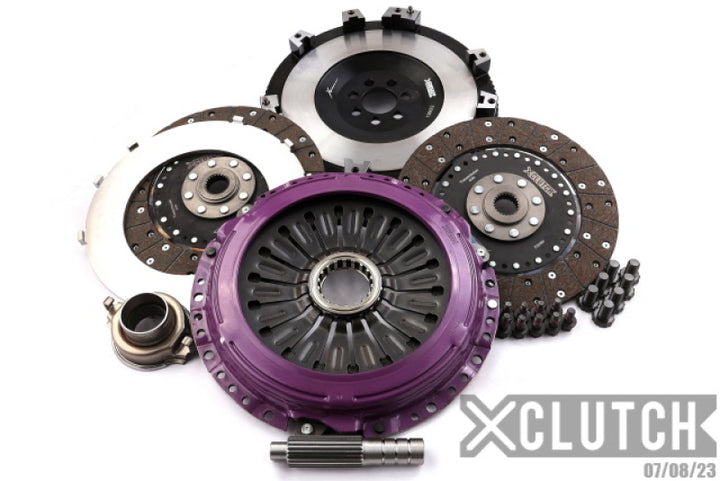 XCLUTCH 2.0L 9in Twin Solid Organic Clutch Kit for EVO X
