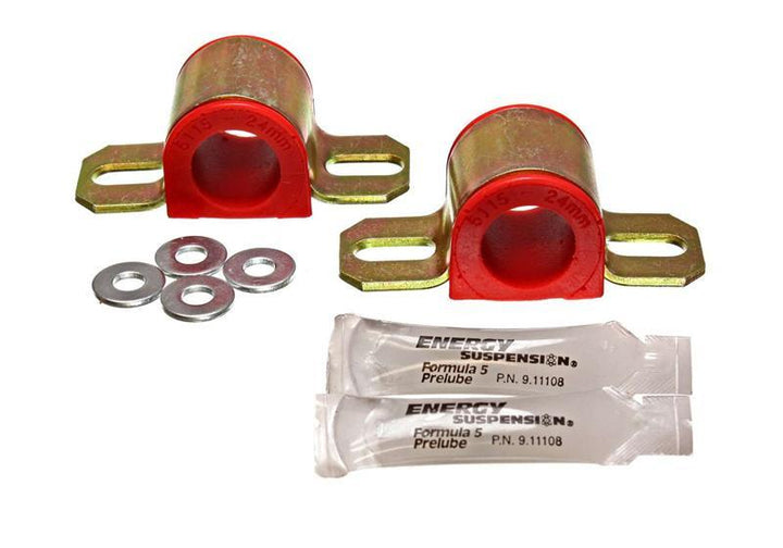 Energy Suspension Black 24mm Front Sway Bar Bushings for EVO 8