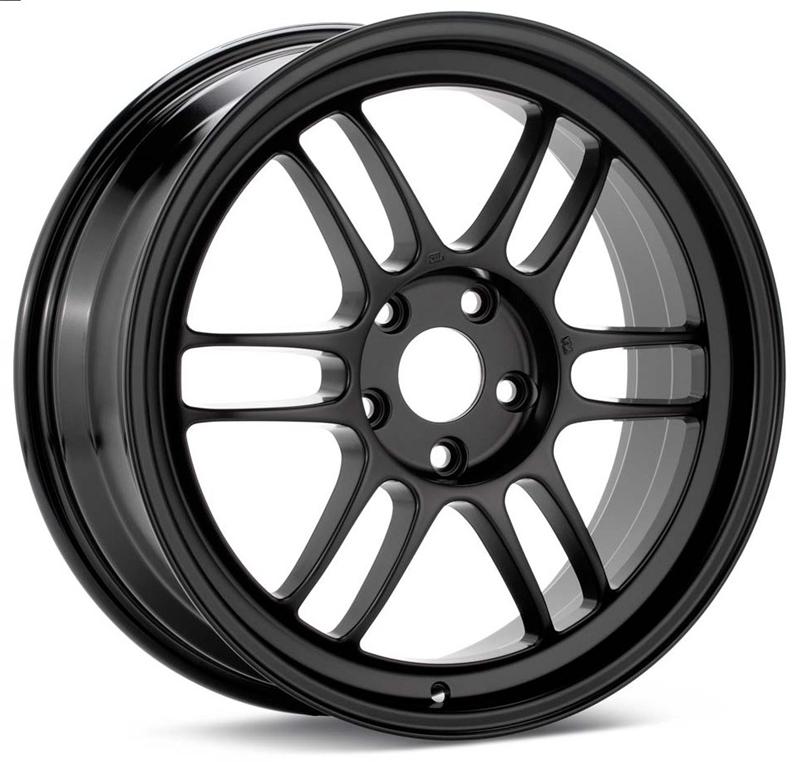 Enkei RPF1 18x8.5 5x114.3 30mm Offset 73mm Bore Matte Black Wheel & 9 / 350Z / G35 for EVO 8/9