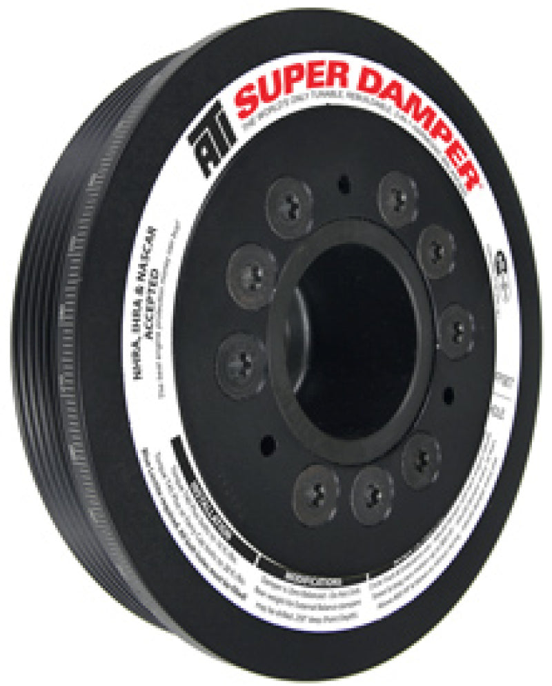 ATI Damper - 6.78in - Alum - 6 Grv - - 4G63 - w/Integra Lower Cam Drive for EVO 8