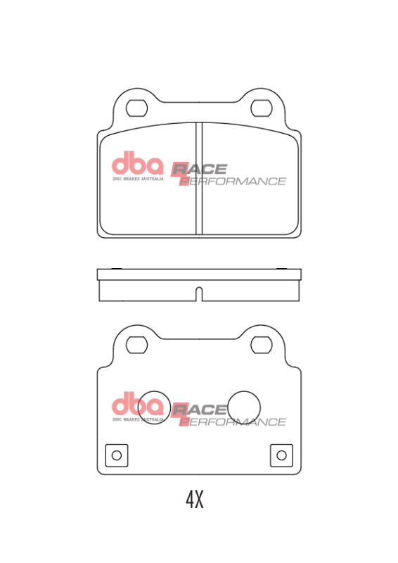 DBA Rear RP Performance Brake Pads for EVO X