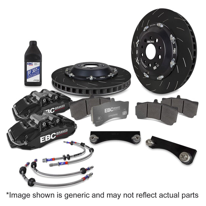 EBC Racing 2.0T Black Apollo-6 355mm Rotors Front Big Brake Kit for EVO X