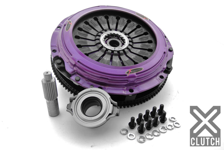 XCLUTCH 2.0L 9in Twin Solid Ceramic Clutch Kit for EVO X