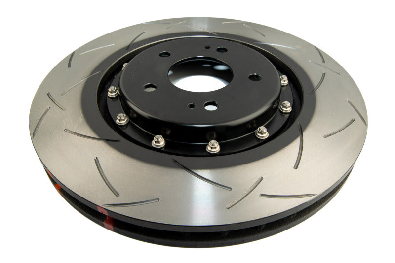 DBA Front Slotted 5000 Series 2 Piece Rotor Assembled w/ Black Hat for EVO X