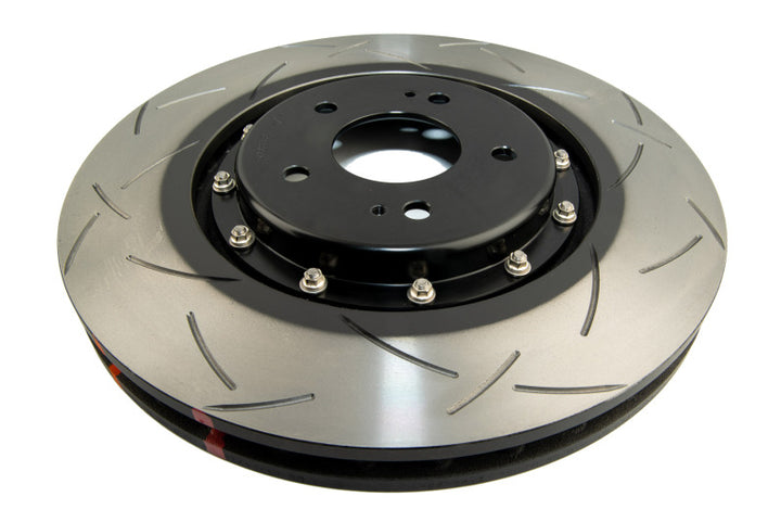 DBA Front Slotted 5000 Series 2 Piece Rotor Assembled w/ Black Hat for EVO X