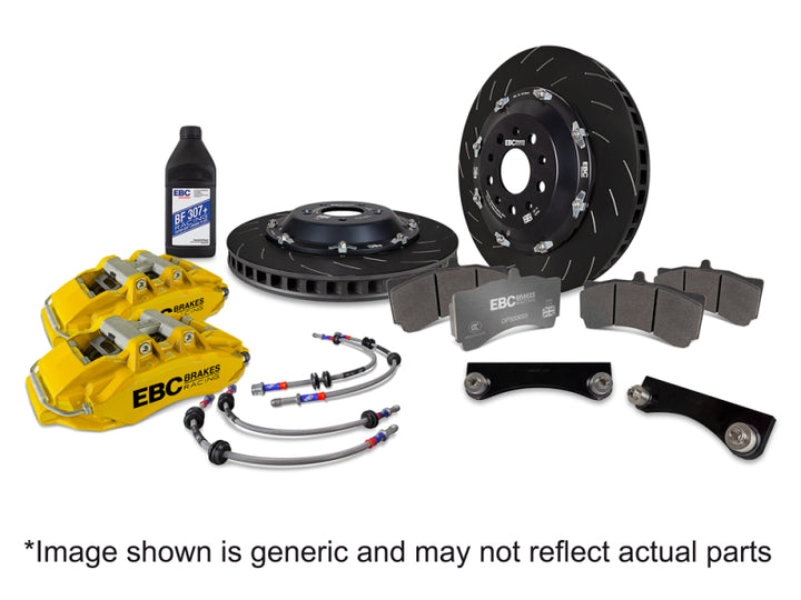 EBC Racing 2.0T Yellow Apollo-6 355mm Rotors Front Big Brake Kit for EVO X